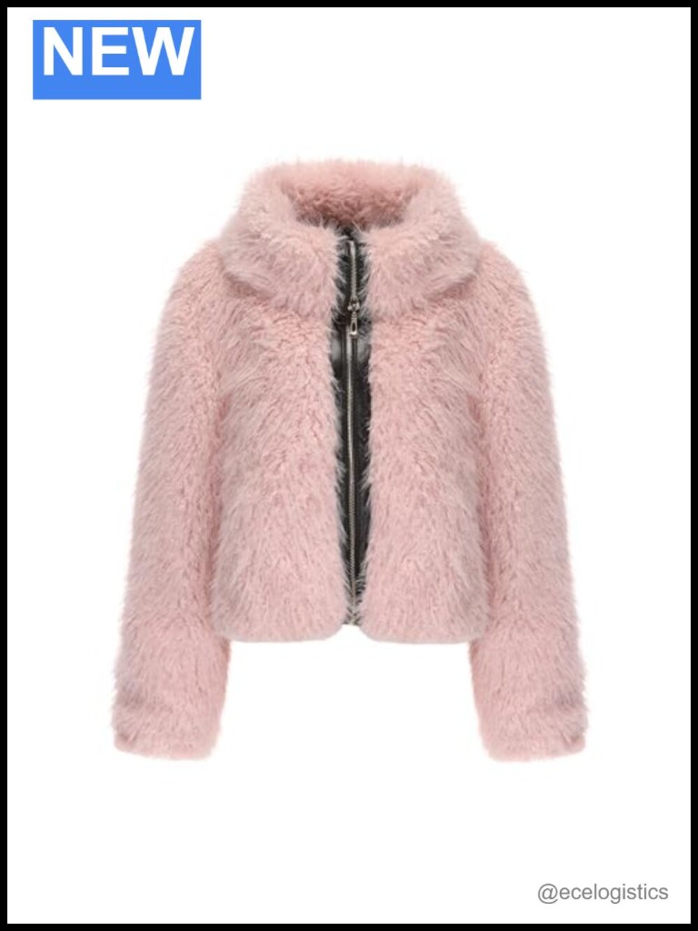Faux Fur Jacket Lapel Collar Cozy Winter Warm Furry Coat Women's Short